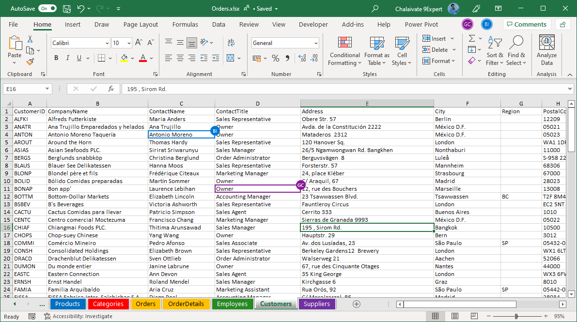 Microsoft Excel 365 สำหรับ Windows
