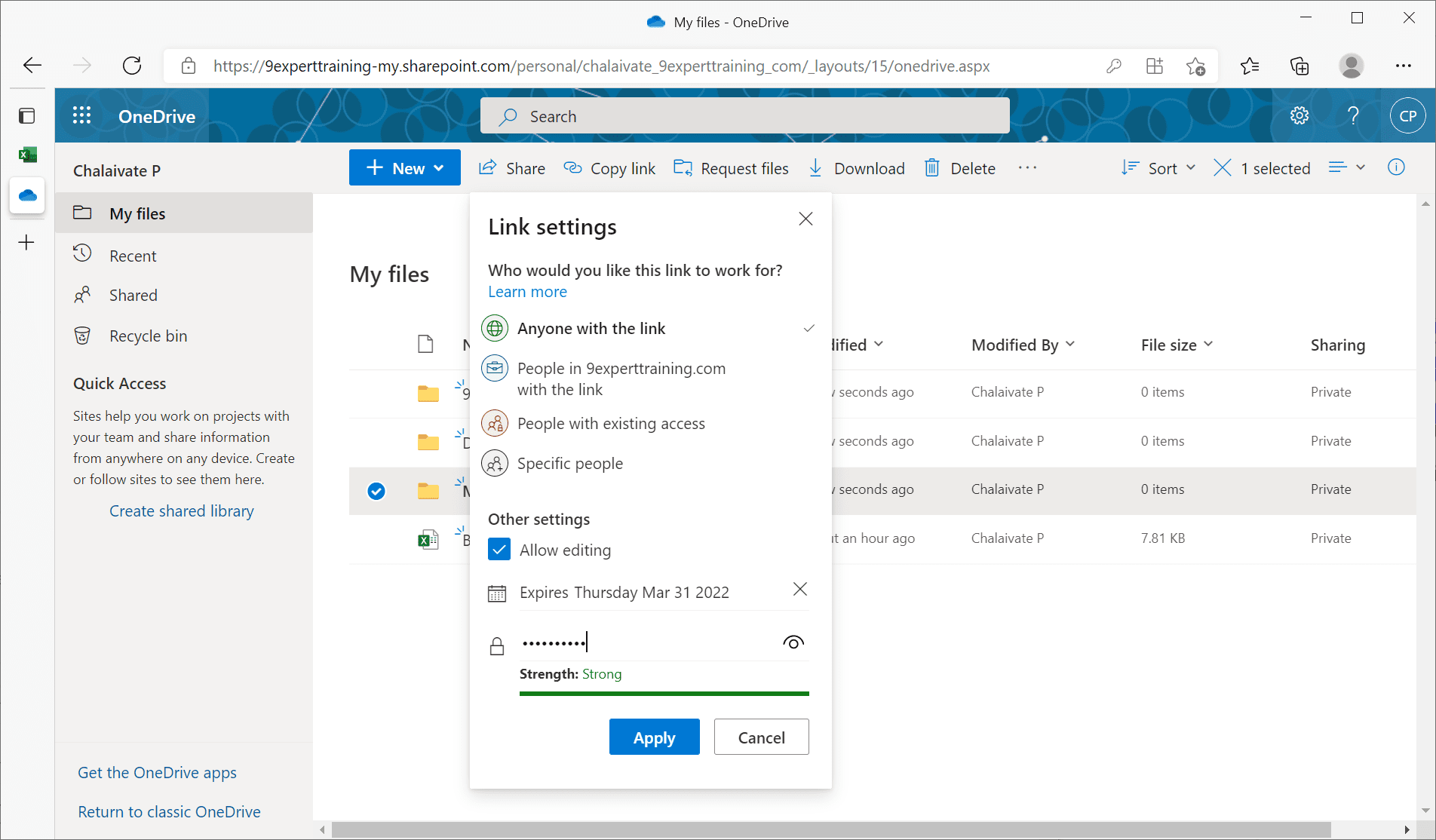 Microsoft OneDrive เป็นที่เก็บข้อมูล สามารถแชร์ไฟล์ให้กับคนที่ต้องการได้